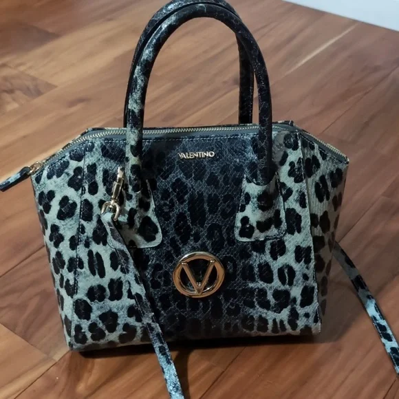 Valentino by Mario Valentino Minimi Animalier Leopard Print Bag